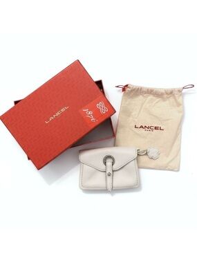 Lancel White Leather Wallet with Dustbag and Box (NEW)